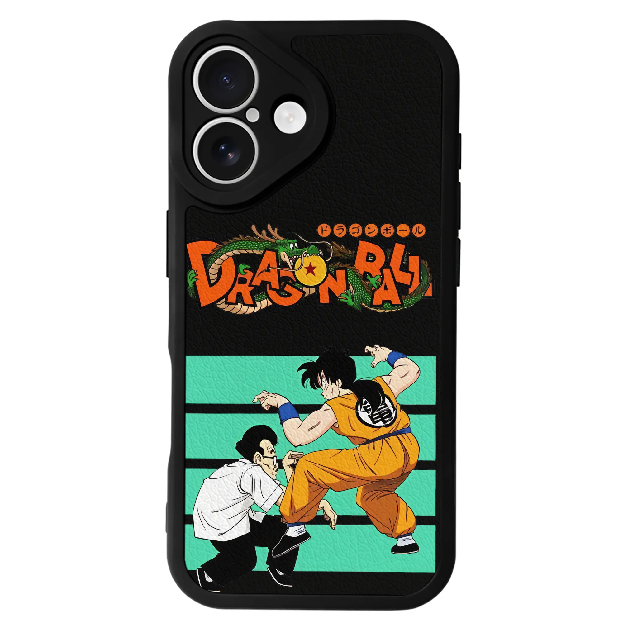 ドラゴンボール グッズ ヤムチャ - IPhone 16シリーズ対応 ・ シリコンスマホケース ・ レザー調 ・ 高精度フィット ・ 耐衝撃 ・ ワイヤレス充電対応 ・ 精密カット